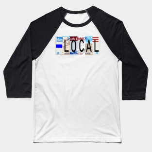 South Dakota Local, License Plate Baseball T-Shirt